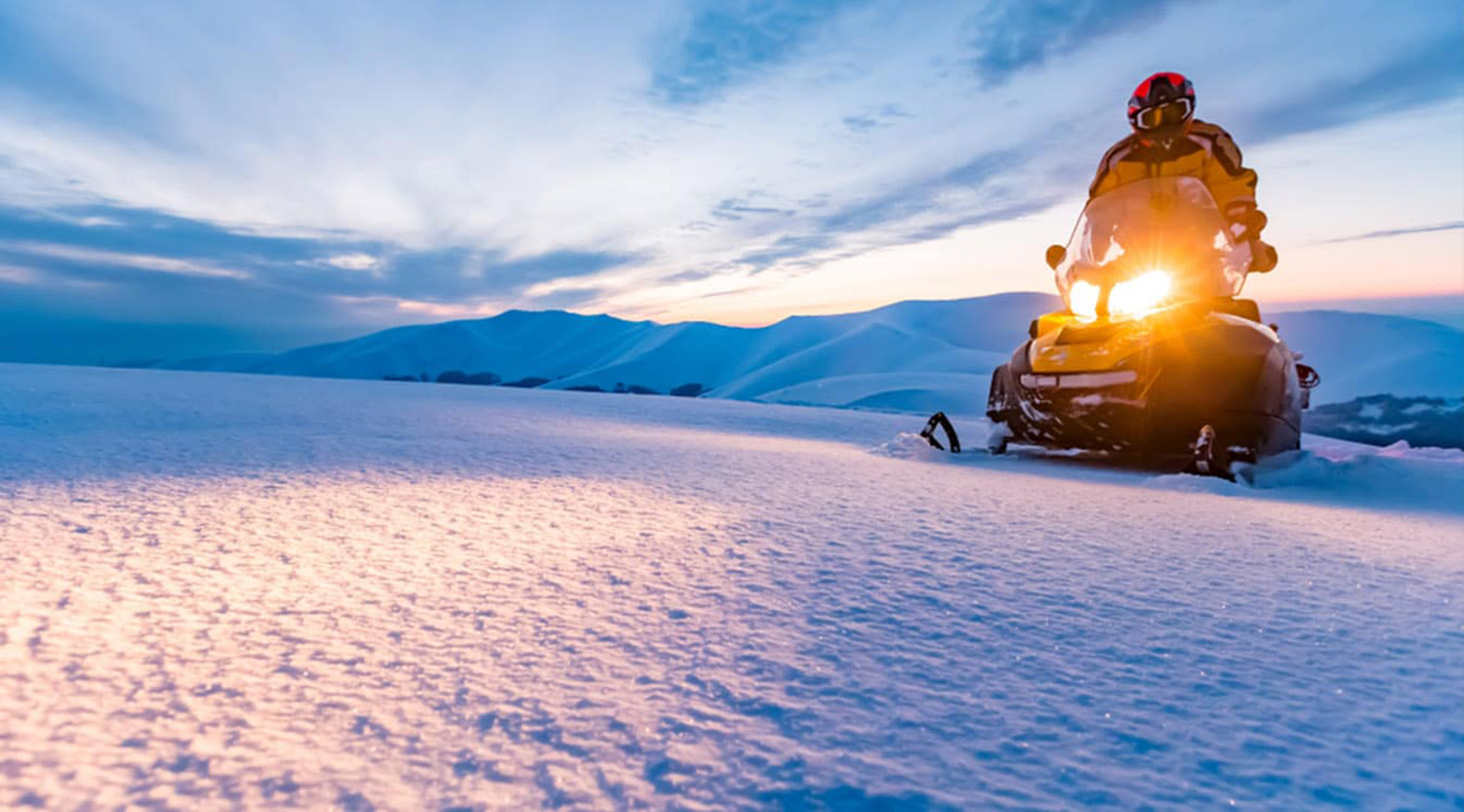 snowmobile lake